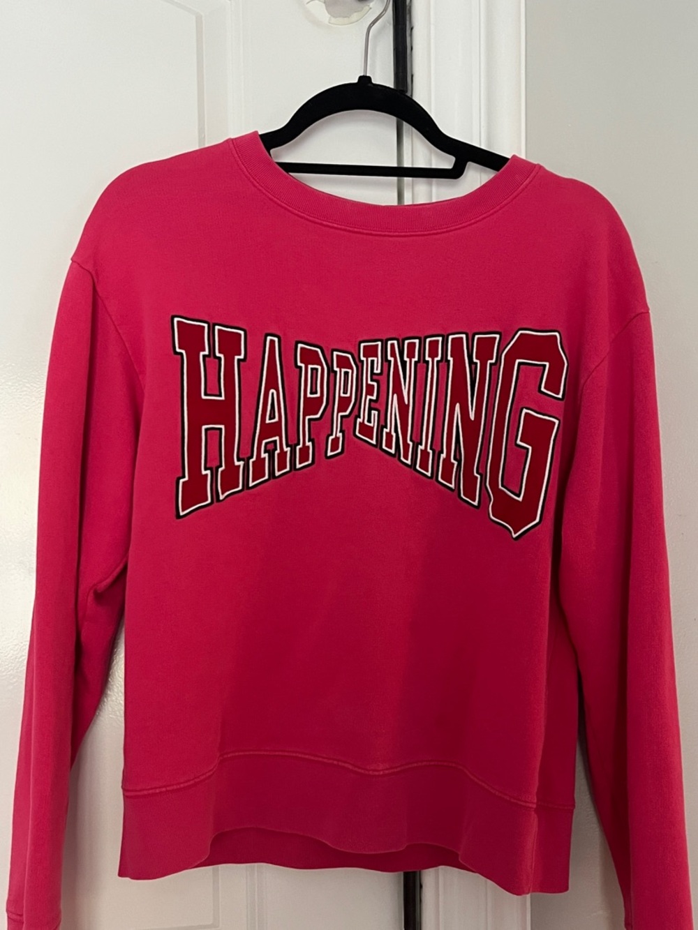SANDRO Paris rasberry Happening Sweatshirt